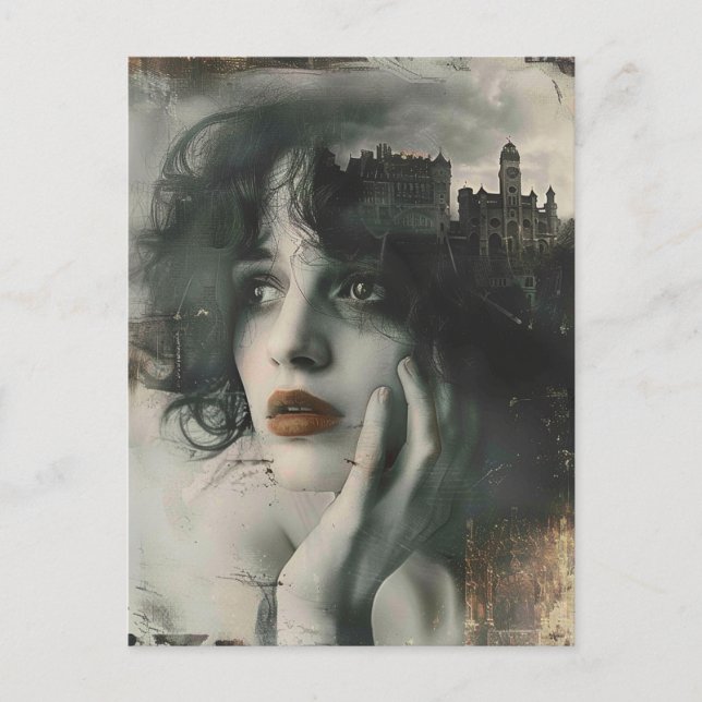 City on my Mind Woman Postcard (Front)