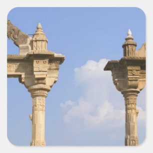 City Palace, Udaipur, Rajasthan, India 2 Square Sticker