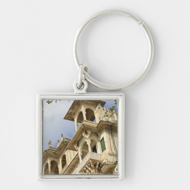 City Palace, Udaipur, Rajasthan, India Key Ring (Front)
