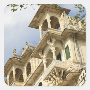 City Palace, Udaipur, Rajasthan, India Square Sticker