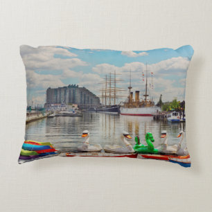 City - Philadelphia, PA - The gathering place Decorative Cushion
