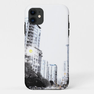 city photo at night iPhone 11 case