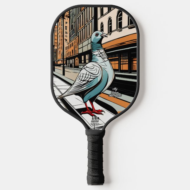 City Pigeon Personalised Pickleball Paddle (Front)