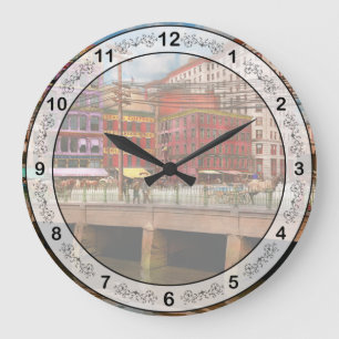 City - Providence RI - Crawford Street Bridge 1906 Large Clock