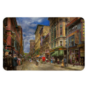 City - Providence RI - Living in the city 1906 Magnet
