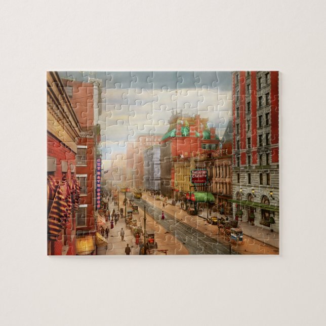 City - Rochester NY - National Theatre 1908 Jigsaw Puzzle (Horizontal)