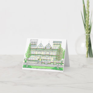 City Rowhomes Folded Note Card