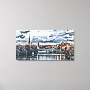 City scape canvas print