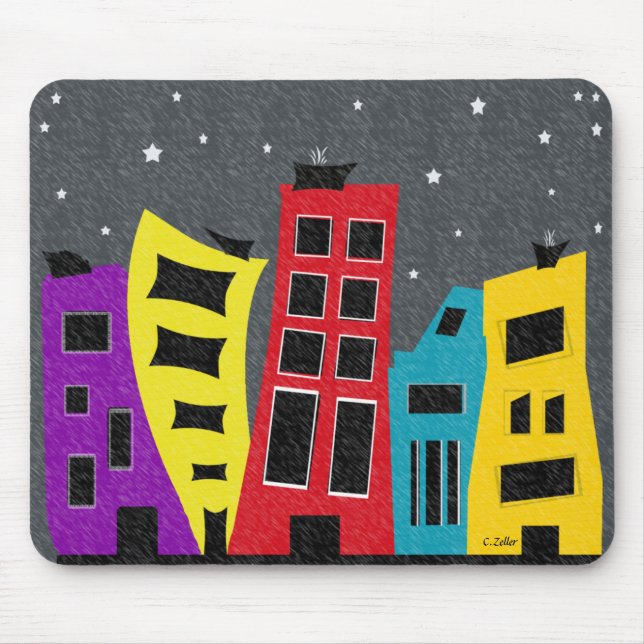 City Scape Dream Mouse Mat (Front)