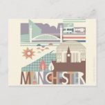 City Scape Manchester and the North West Postcard<br><div class="desc">City Scape Manchester and the North West Postcard North Divide – A design led range of Greeting Cards for Manchester and the North West created by Wotmalike Ltd. Perfect for Mancs everywhere. Our stylish Manchester Cards are available in several designs. We cover many occasions, so if your friend has a...</div>