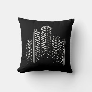 City Scape Throw Pillow
