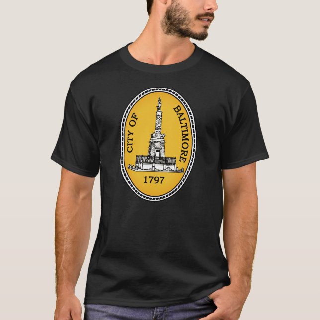 City Seal of Baltimore, MD T-Shirt (Front)