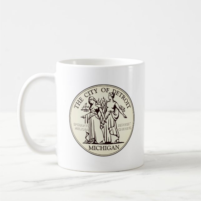 City Seal of Detroit Coffee Mug (Left)