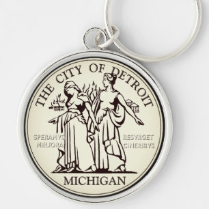 City Seal of Detroit Key Ring