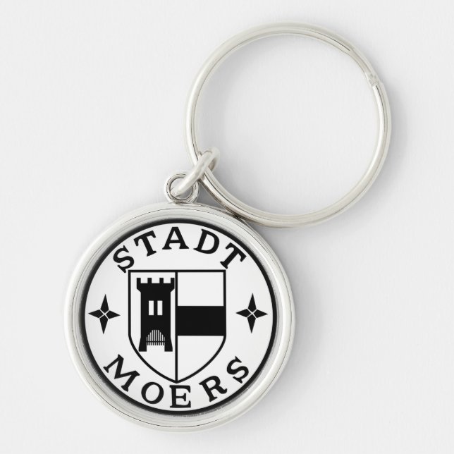 City Seal of Moers, Germany Key Ring (Front)