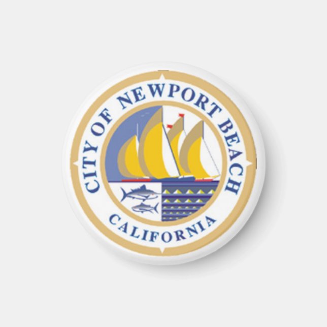 City Seal of Newport Beach, California Magnet (Front)