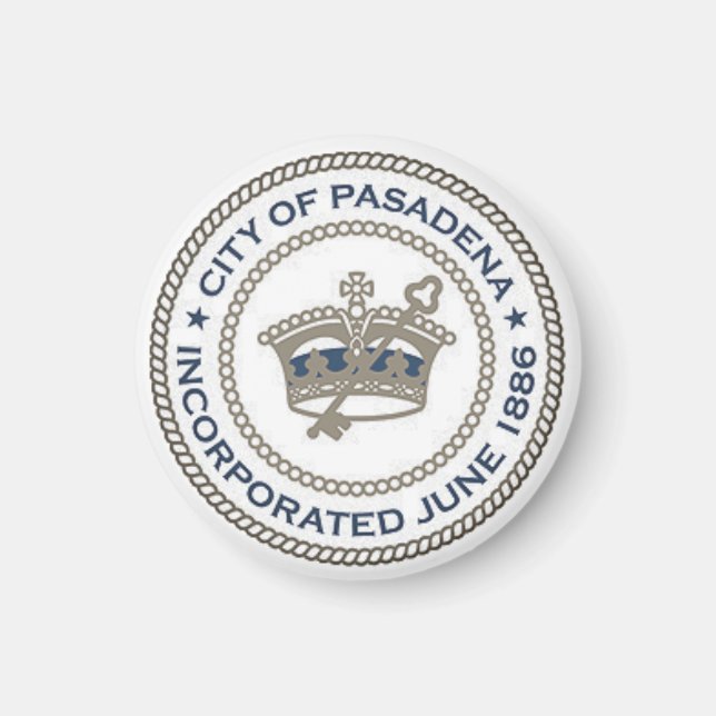 City Seal of Pasadena, California Magnet (Front)