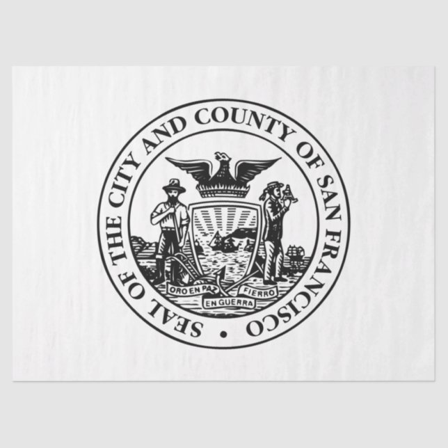City Seal of San Francisco (California, USA) Tissue Paper (Front)