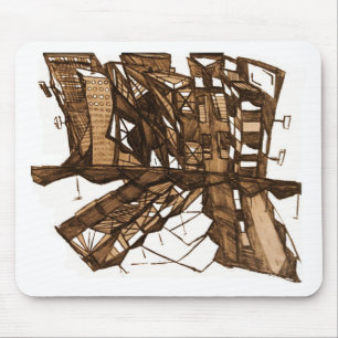 city shadow mouse mat