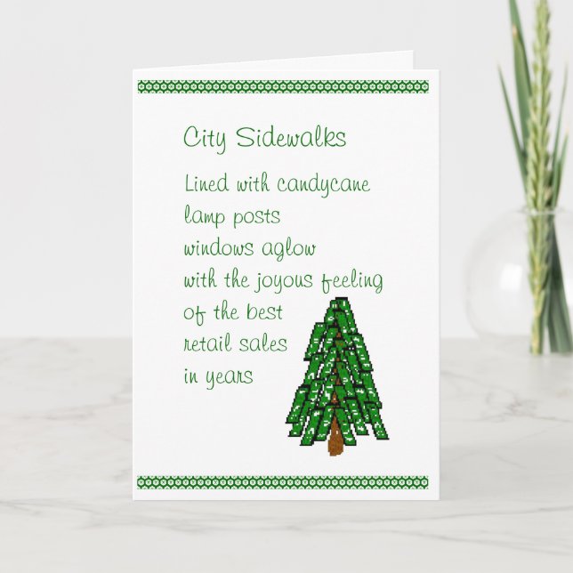 City Sidewalks Holiday Card (Front)
