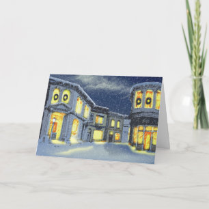 City Sidewalks Holiday Card