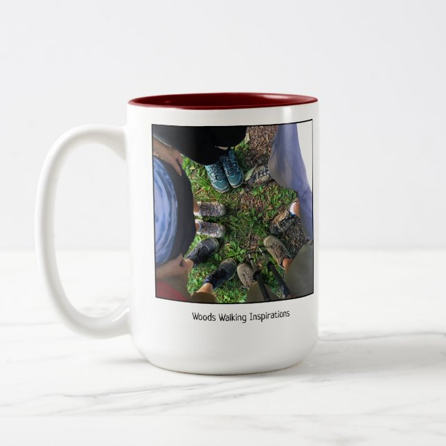 City Silence Walking Meditation #150 Coffee Mug (Left)