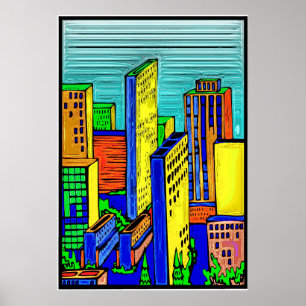 City Skyline 14 Poster