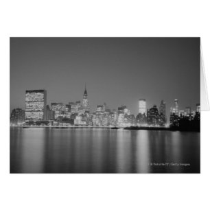 City skyline at night