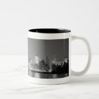 City skyline at night