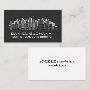 City Skyline   Buildings Business Card