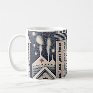 City Skyline Confetti Birthday Card Coffee Mug
