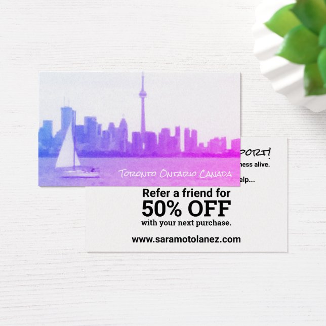 City Skyline Discount Card (Desk)