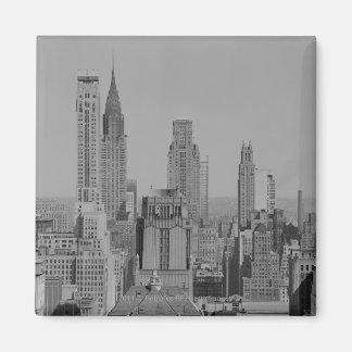 City skyline magnet