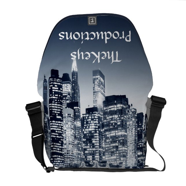 City Skyline Messenger Bag (Back Open)