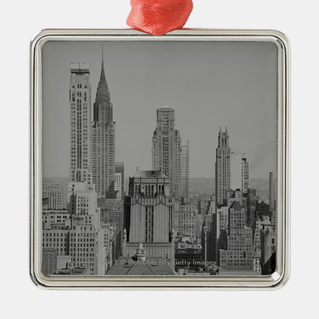 City skyline metal tree decoration (Front)