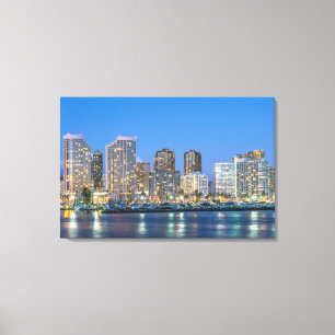 City Skyline of Waikiki Canvas Print