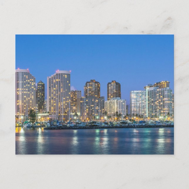 City Skyline of Waikiki Postcard (Front)