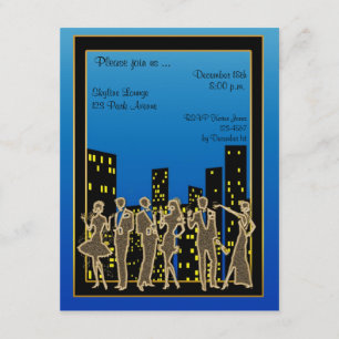 City Skyline Party Invitation