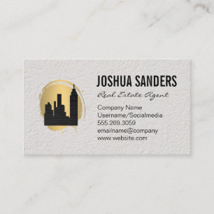 City Skyline   Realtor Business Card