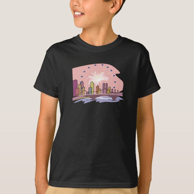 City Skyline- T-Shirt (Front)