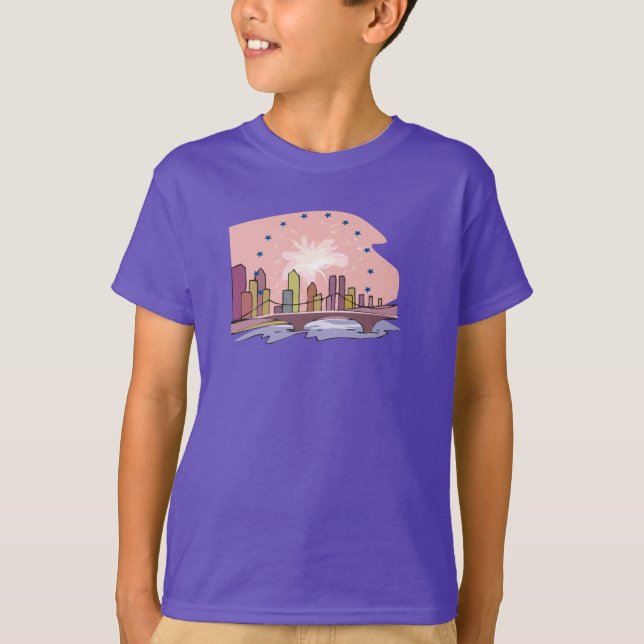 City Skyline- T-Shirt (Front)