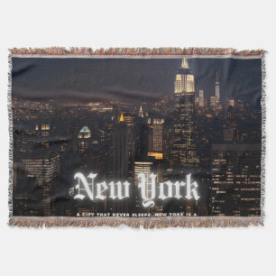 City Skyline  Throw Blanket