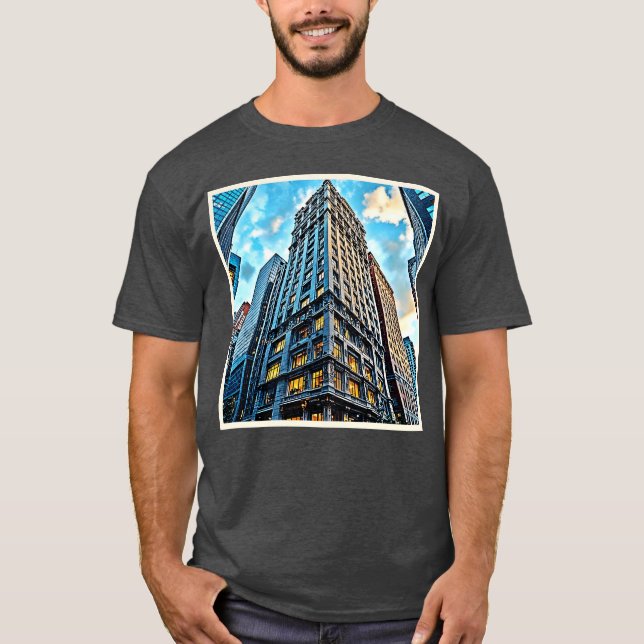 City Skyscraper Art boy T-Shirt (Front)