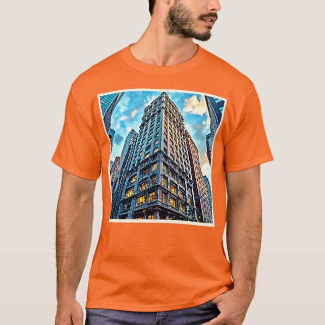 City Skyscraper Art T-Shirt (Front)