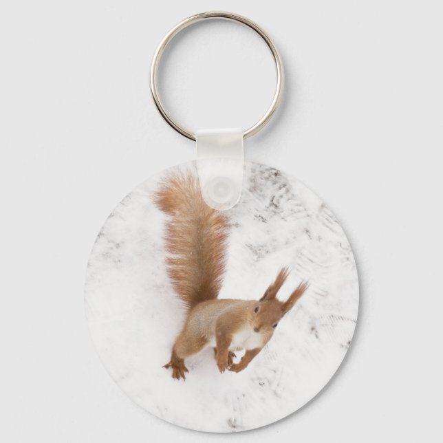 City Squirrel Key Ring (Front)