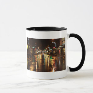 City street at night mug