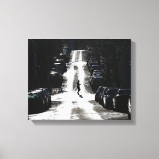 City street canvas print