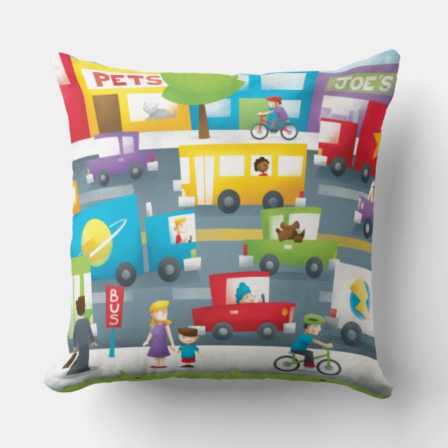 City Street Cushion (Front)