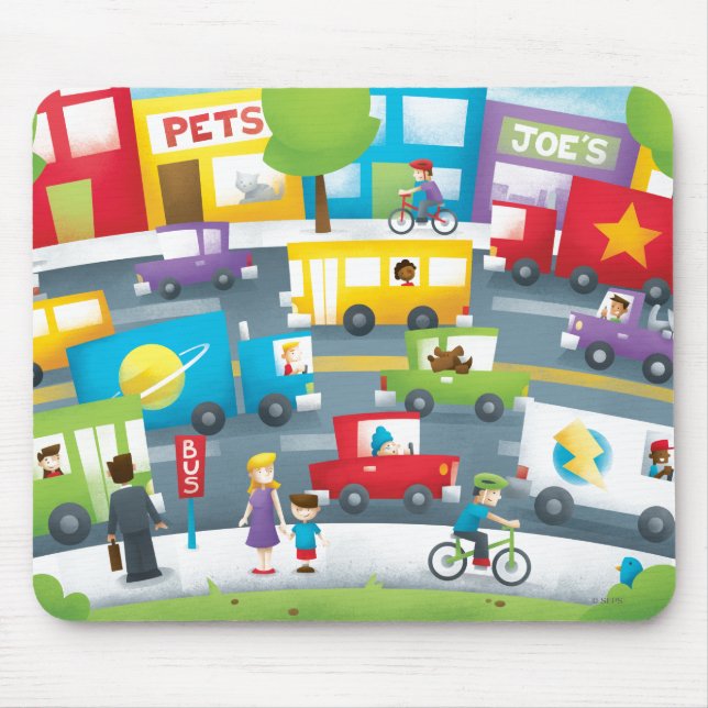 City Street Mouse Mat (Front)
