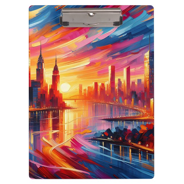 CITY SUNSET CLIPBOARD (Front)
